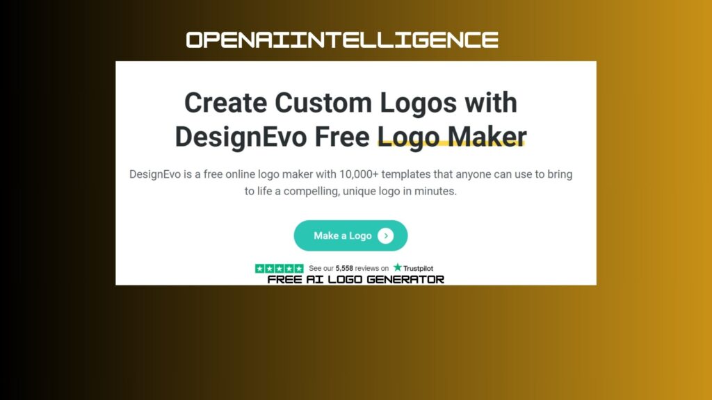 Design EVO AI logo maker